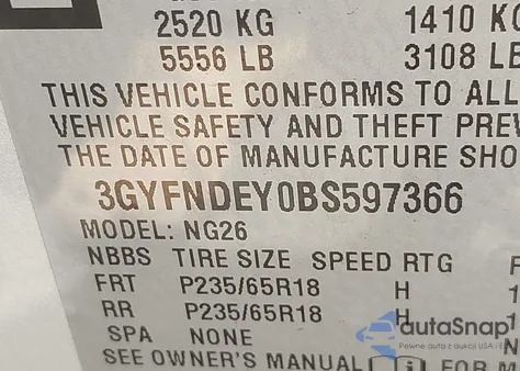 2011 Cadillac Srx Luxury Collection from USA, damaged, VIN 3GYFNDEY0BS597366